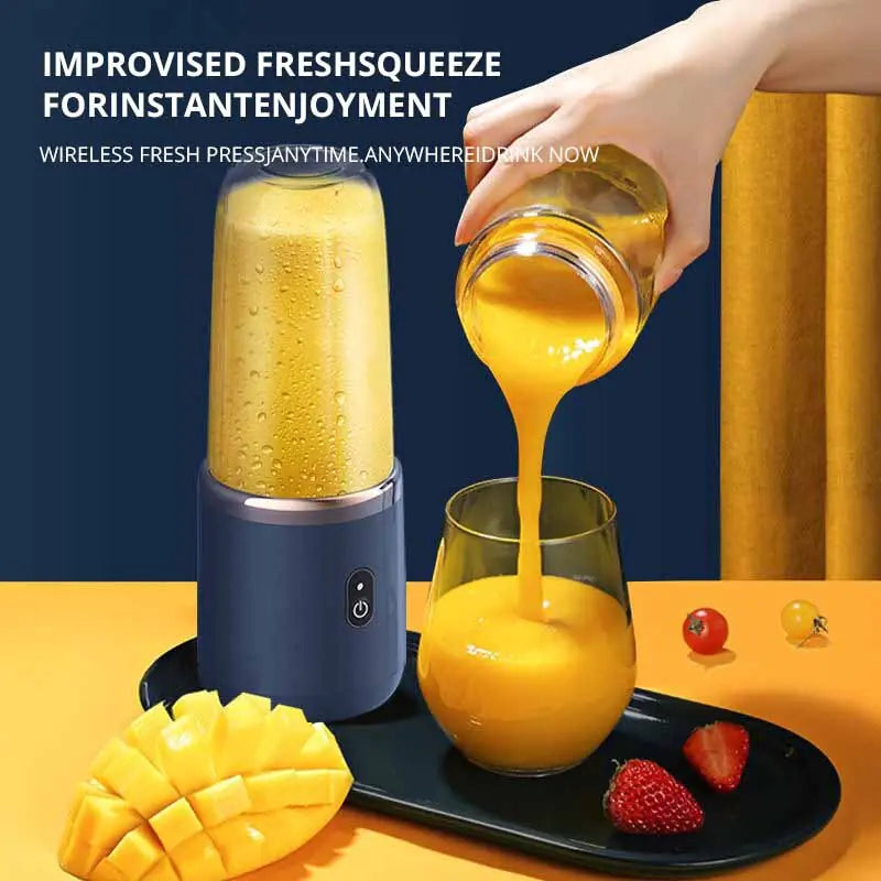 Portable Small Electric Juicer Stainless Steel Blade Juicer Cup