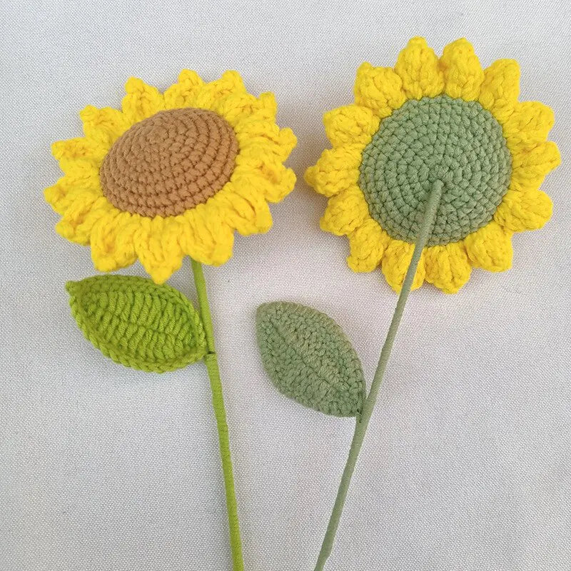 Handmade Crochet Sunflower For Home Decor