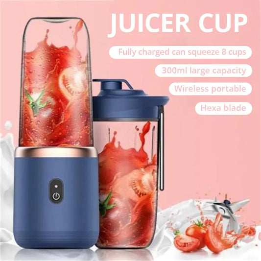 Portable Small Electric Juicer Stainless Steel Blade Juicer Cup